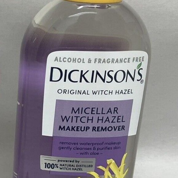 Dickinsons Micellar Witch Hazel Makeup Remover GENTLE ALOE REFINES TRAVEL 3.3 OZ - Picture 1 of 3